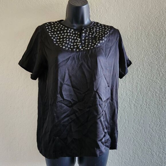 Antik Batik Chacha Tee Silk Top - Picture 1 of 8
